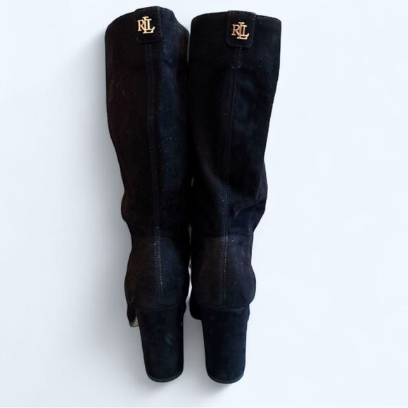 Ralph Lauren RLL Black Suede Tall Boots – Size 6 – NEW without box - Picture 5 of 7